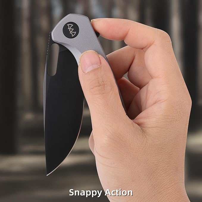 Folding Knife 3.3 Pocket Knife Premium 14C28N Blade Aluminum Handle Design with Pocket Clip for Men Women EDC Knife for Camping Hunting Hiking and Survival