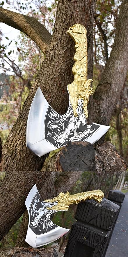 Tomahawk Throwing Axe for Outdoor Camping Sturdy and Practical with SheathCool Steel Axe
