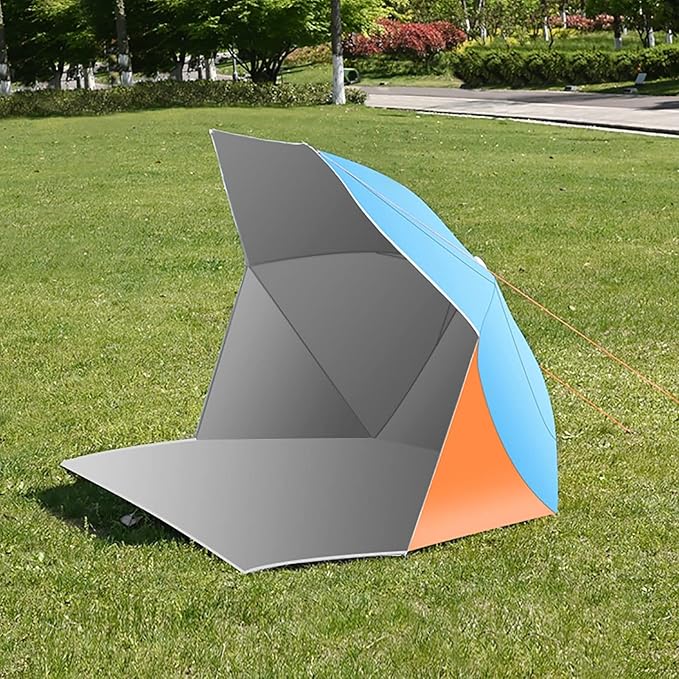 Pop Up Beach Tent Portable Automatic Waterproof Sun Shade Tent Easy Set Up Lightweight Pest Proof UV 50+ Sun Shelter Camping Gazebo 3-4 People Available (Color : Green)