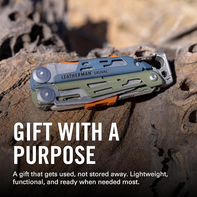 LEATHERMAN Signal 19-in-1 Multi-tool for Outdoors Camping Hiking Fishing Survival Durable &amp Lightweight EDC Made in the USA Tundrascape