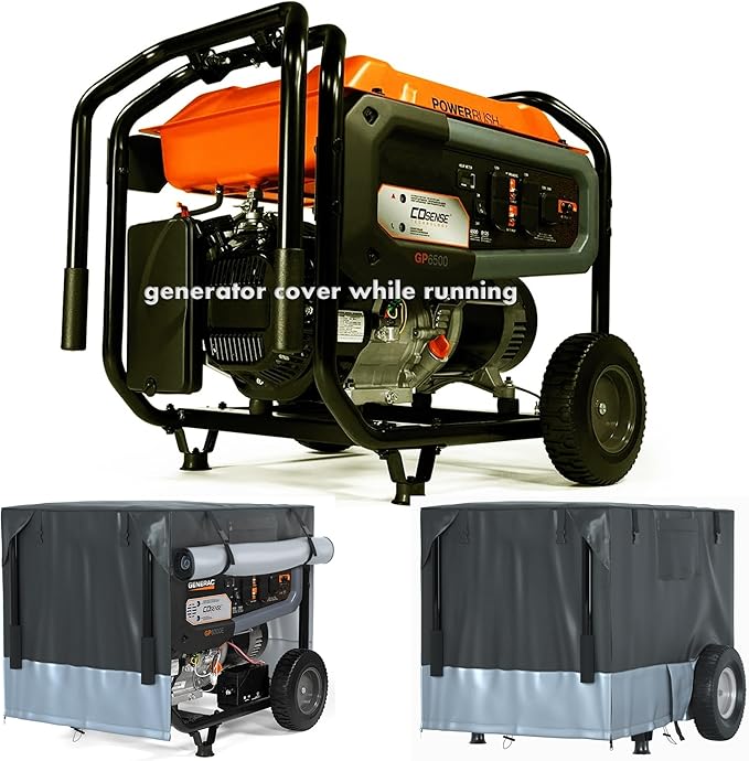 Generator Running Cover Compatible with Generac XT8500EFI GP3600 and Similar Size Generators - Can Be Used While Running