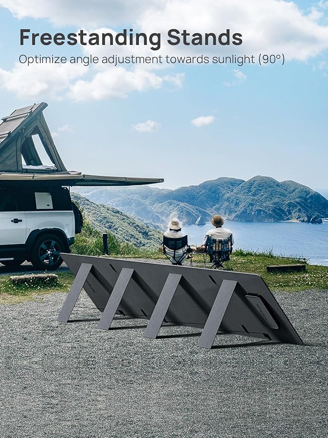 AFERIY Nomad800 Power Station with 200W ETFE Foldable bracket Solar Panels 512Wh Solar Generator for Camping CPAP RVs