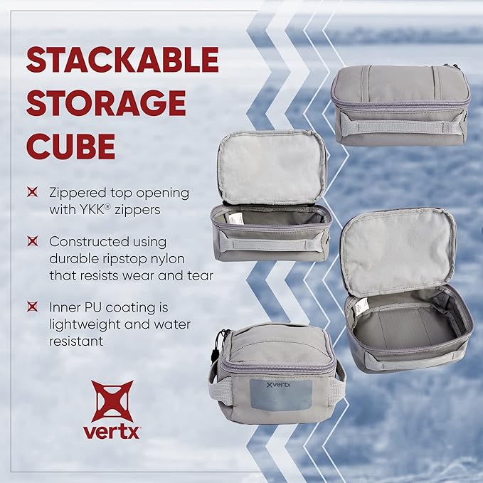 Vertx VTAC Stackable Storage Cube Car Tactical Gear Carry Bag Organizer Ammo Mag EDC Storage Travel Carrying Containers
