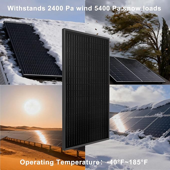 Solar Panel Kit 50W 12V Monocrystalline Module Charge Controller for RV Boats Trailer CamperOff-Grid System (50w Solar kit)