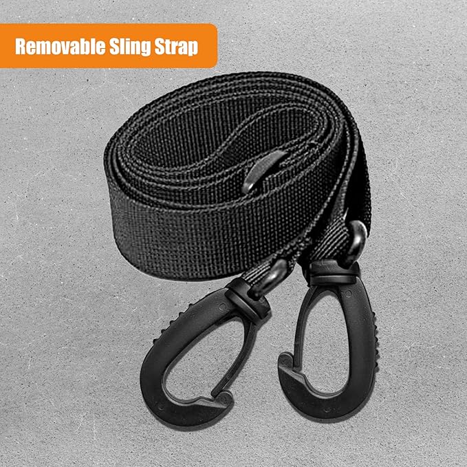 Roaring Fire Tinder Tactical Molle Utility Pouch EDC Tool Organizer Pouch with Removable Sling Strap. Modular Organizer Pouches for Every Day Carry Hiking Camping (Black)