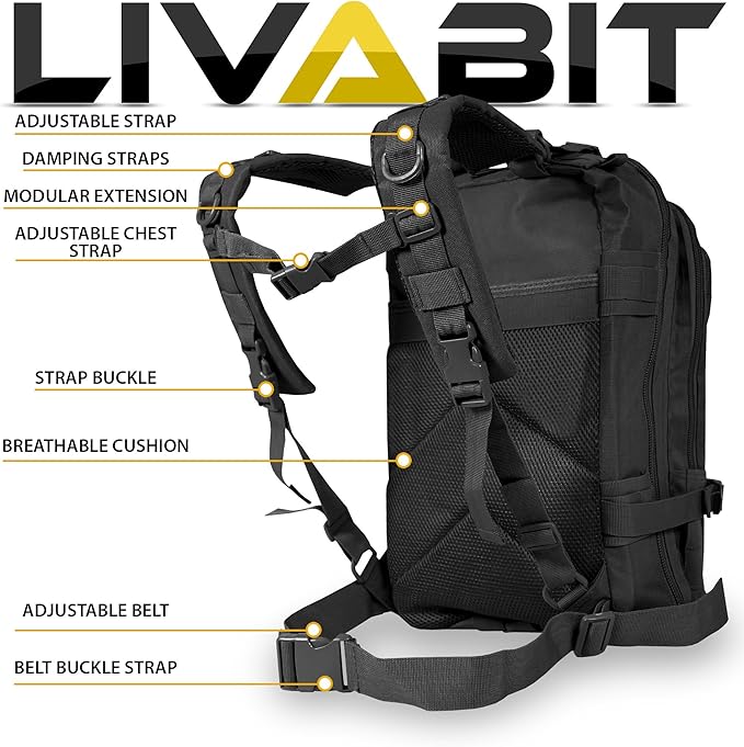 Tactical EDC 3 Day Assault Bug Out Bag Backpack Rucksack Carrier