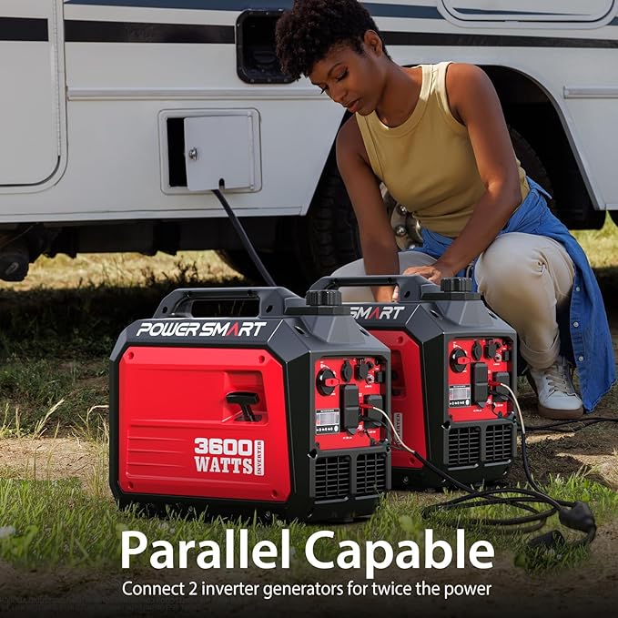 PowerSmart 3600-Watt Portable Inverter Generator with Quiet 30 Amp for RV