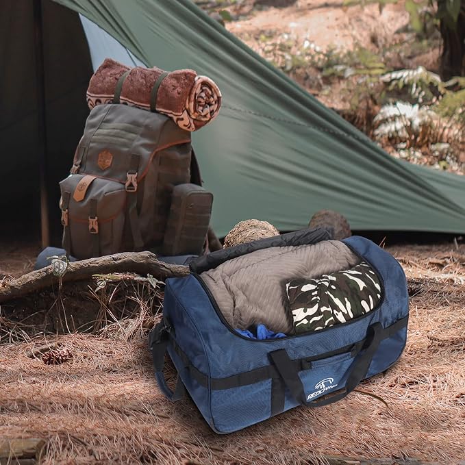 REDCAMP 85L/120L/140L Foldable Duffle Bag with Wheels Large Travel Duffel Bag