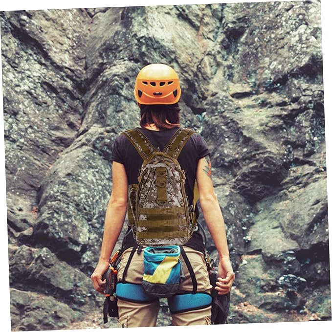Kisangel 1pc Outdoor Hiking Backpack Capacity Multifunctional for Camping Cycling Fishing and Desert Camouflage