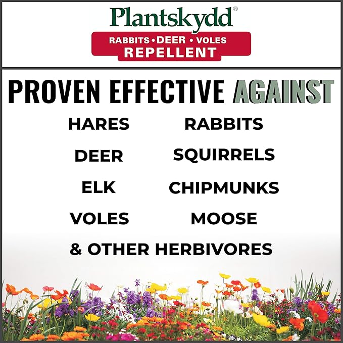 Plantskydd Animal Repellent - Repels Deer Rabbits Elk Moose Hares Voles Squirrels Chipmunks and Other Herbivores Wettable Powder Concentrate - 1 LB Box - Makes 1 Gallon Liquid (PSP-R1)