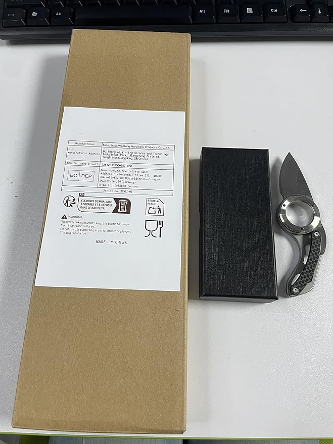 XTL Mini EDC Folding Utility Knife with 5Cr15 Steel Blade and Loop G10 Handle Compact Pocket Knife for EDC Outdoor Camping Hiking Christmas Stocking Gift for Men Women (1)