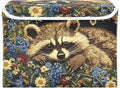 Storage Cube with Lid Raccoon with Floral Print 16.5×12.6×11.8 IN Collapsible Large Capacity Foldable Storage Basket Bin Organizer