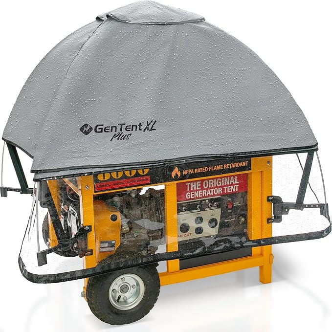 GenTent XL Open Frame Running Cover - Universal Adapter Kit Generator for Larger Generators Tent (Slate XL - Plus)