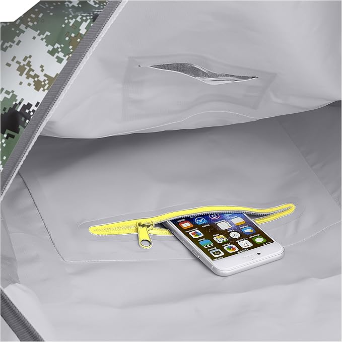 Skog Å Kust Duffelsak Heavy Duty Waterproof Duffel - Gear Bag for Sports Travel &amp More - 90L DigiCamo