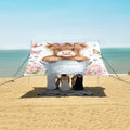 ALAZA Baby Highland Cow Beach Tent Sun Shelter Portable Canopy Sunshade for Outdoor Camping Picnics Backyard Fun 10x9 ft