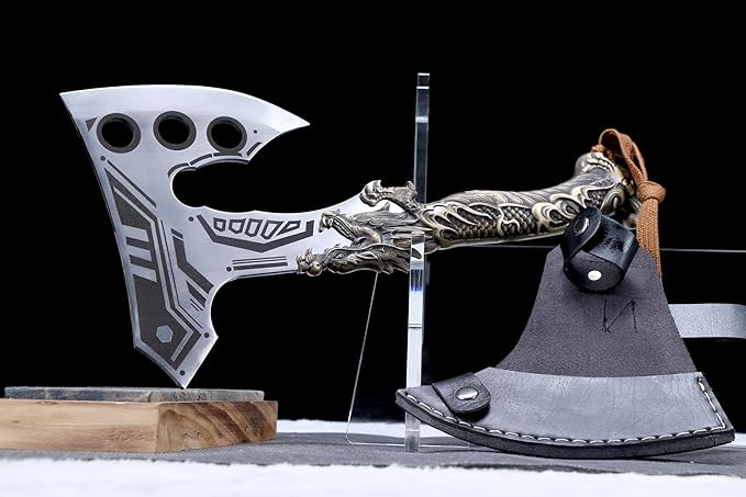 Tomahawk Throwing Axe for Outdoor Camping Sturdy and Practical with Sheath