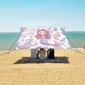 ALAZA Mermaid Seahorse Beach Tent Sun Shelter UPF50+ Protection Beach Shade Canopy w/ 4 Sandbags for Outdoor Camping Fishing Backyard Fun Picnic 10x9 ft