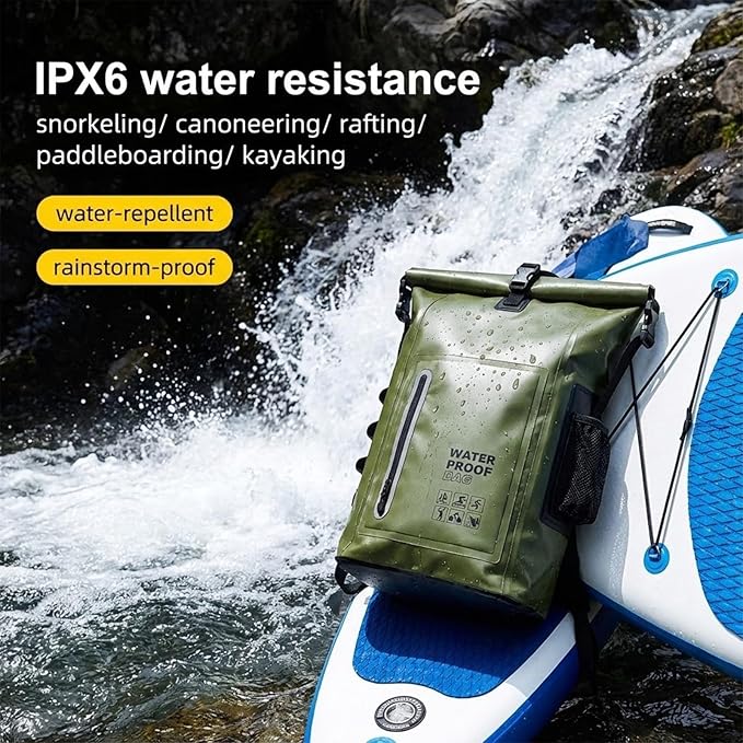 Dry Bag Waterproof 25L-Floating&ampLightweight Bags for Women Waterproof Backpack for Kayaking Boating FishingPaddle boarding Camping HikingRoll-Top Seal&ampAdjustable Shoulder Straps