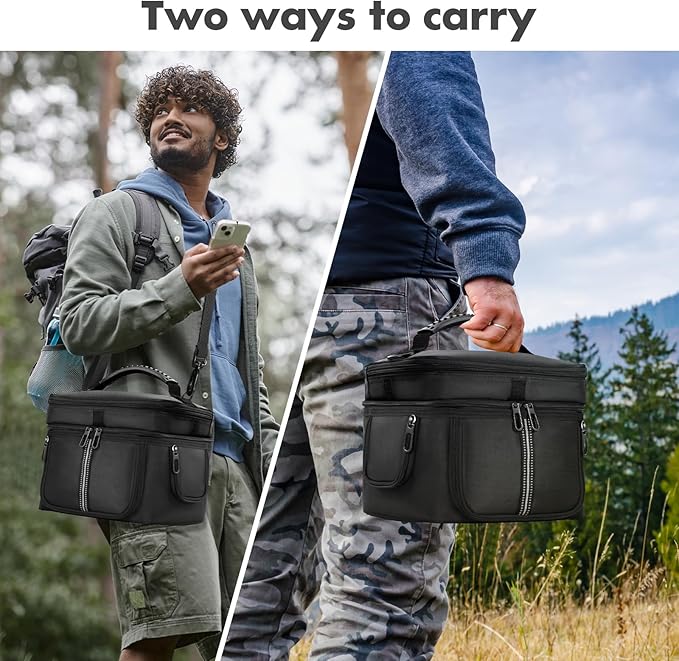 Carrying Case Compatible with EF ECOFLOW Portable Power Station RIVER 3 Plus 286Wh LiFePO4 Battery Protective Shoulder Bag with Pocket for Travel Camping Charging Outdoor Generator Covers