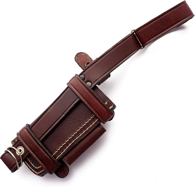 GCS Custom Handmade Sheath for Hunting Knife Survival Knife Bowie Fixed Blade Knives Left Hand Cross Draw Sheath for Men GCS190