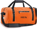 HEETA Waterproof Motorcycle Dry Bag Waterproof Duffel Luggage Travel Bags with Zippered Closure &amp Pocket Shoulder Straps Large Space for Motorcycling Camping Commuting Boating (Orange 70L)