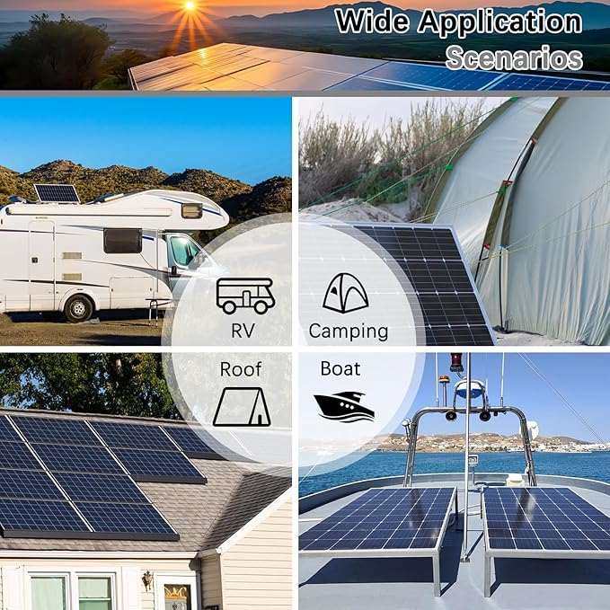60A MPPT Solar Charge Controller 12V/24V Auto Tracking Solar Panel Regulator with Dual USB Port LCD Display and 3 Timer Settings Suitable for Lead-Acid/Lithium-Ion/Lithium Iron Phosphate Battery Grey