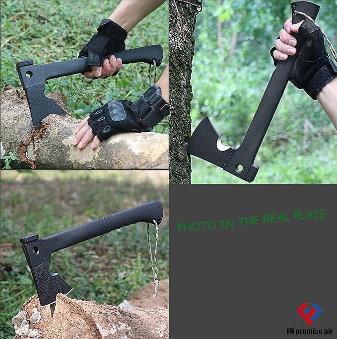 Outdoors Tactical Engineer Axes Multifunctional Outdoor Axe Camping Artillery Fire Rescue Hammer Hiking Tools