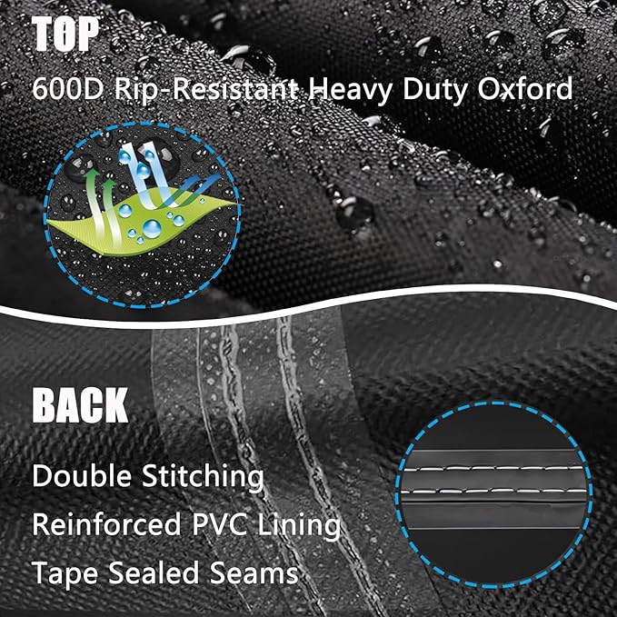 Excavator Cover Waterproof Digger Covers with Zipper and 2 Adjustable Velcro Excavators Protection Heavy Duty 600D Oxford cloth (43*31*24/63inchBlack)