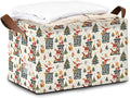 Christmas Tree Gift Storage Bin with Handles Basket Storage Organizer for Shelves Closet Nursery Book Laundry Hamper &amp Home Decor
