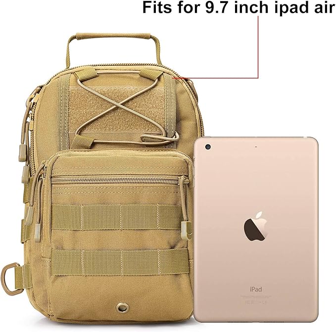 G4Free Outdoor Tactical Bag Backpack Military Sport Bag Pack Sling Shoulder Backpack and Tactical EDC Sling Backpack Military Rover Shoulder Sling Bag Pack Molle Assault Range Bag