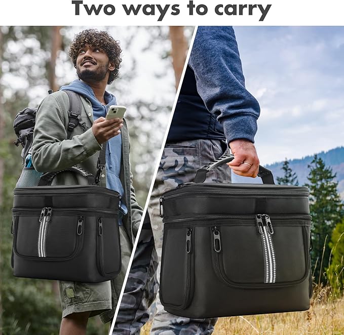 Portable Power Station Carrying Case Bag Compatible with BLUETTI AC2A Power Station Generator Protective Shoulder Bag Storage Cover