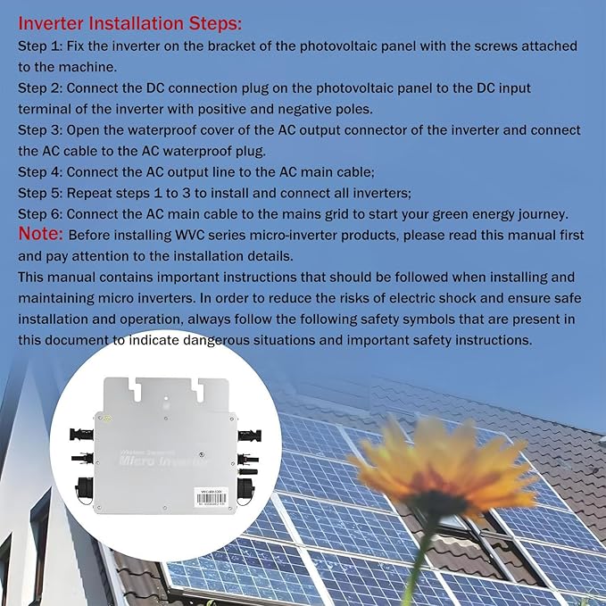 MPPT Solar Inverter Grid Tie Micro Inverter Smart WiFi APP Control IP65 WaterproofAC Automatic Identification Power InvertersGrid Tie MPPT Micro Inverter 800W
