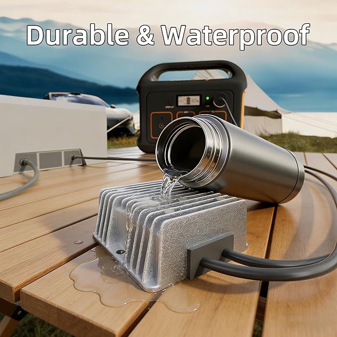DAIERTEK Starlink Gen 3 12V Cigarette Lighter Adapter 10V-36V Input 57V 4.5A Output 18AWG Starlink Standard Car Charger Waterproof Portable High Efficiency Stable Starlink DC Power Supply