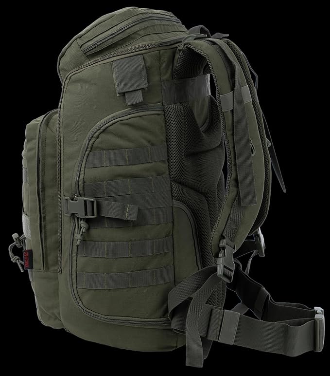 35L Tactical Backpack Military Rucksack MOLLE Quick-Access Flap EDC Pack for Hiking Camping Travel Work Bugout Emergency