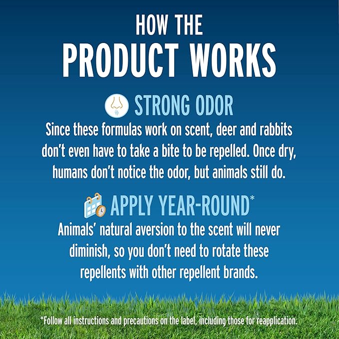 Liquid Fence Deer And Rabbit Repellent Concentrate Hose-End Sprayer 32 Ounces 6 Pack
