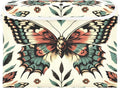 MNSRUU Containers Baskets with Lids Retro Beautiful Butterfly Foldable Storage Bins Organizer with Lid Collapsible Storage Boxes for Home Bedroom Closet Office