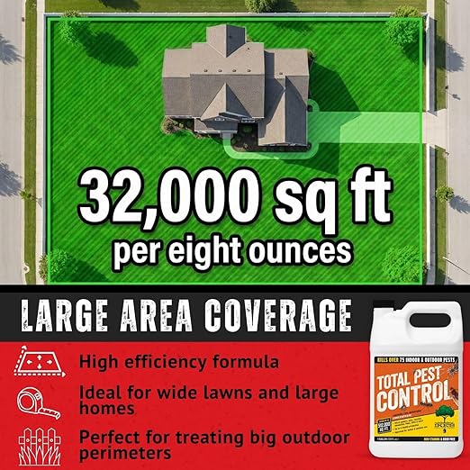 Ike's Pest Control Concentrate - 7.9% Bifenthrin Insecticide for Indoor/Outdoor Use - Gallon Liquid