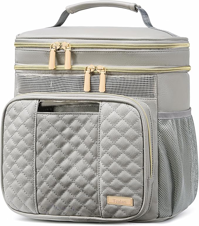 Large Leather Toiletry Bag for Women MenBathroom BagWater Resistant Shower BagMakeup BagPortable Shower Caddy for College DormHanging Travel Toiletry Bag with Transparent Waterproof Phone Pocket