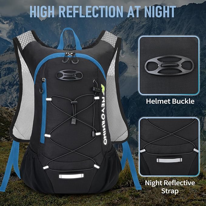 Lightweight Hydration Backpack Running Backpack with 2L Water Bladder Hydro Water Daypack for Cycling Hiking Rave for Men Women