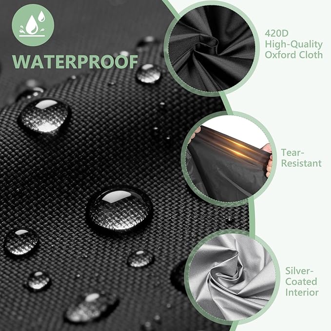 COSHNIBI Hammock Storage BagWaterproof Heavy Duty Hammock Cover Portable Hammocks Stand Carrying Bag with Zipper Closure- 62''L x 10''W x 10''HBlack