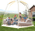 All Weather Proof Pod Pop Up Bubble Tent for 3-8 People Large Oversize Dome House Cold Protection Camping Tent Winter Instant Igloo for Outdoor Activities