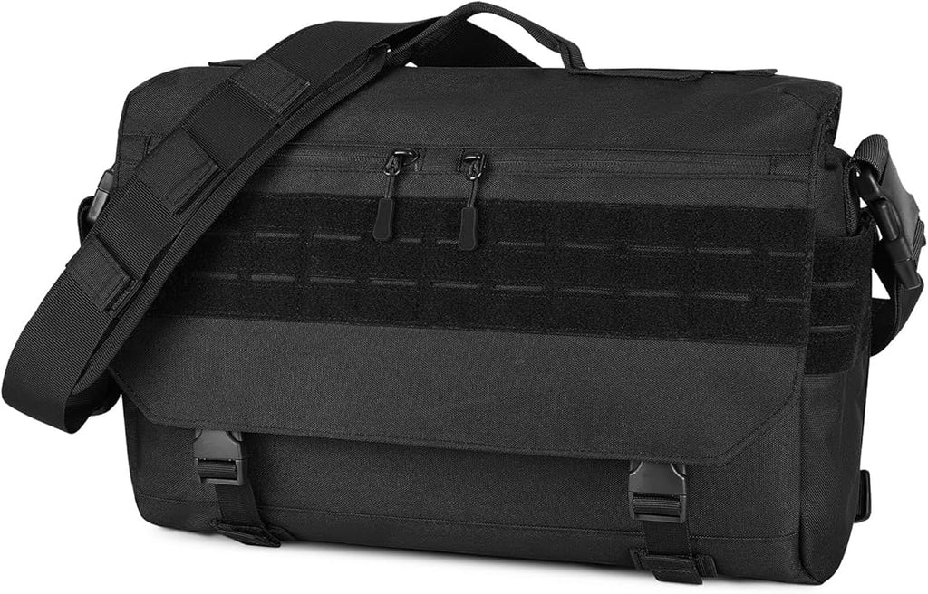 HUNTVP Messenger Bag Tactical Messenger Bag Men Canvas Shoulder Crossbody Military Laptop Bag for Work Outdoor Camping Hiking