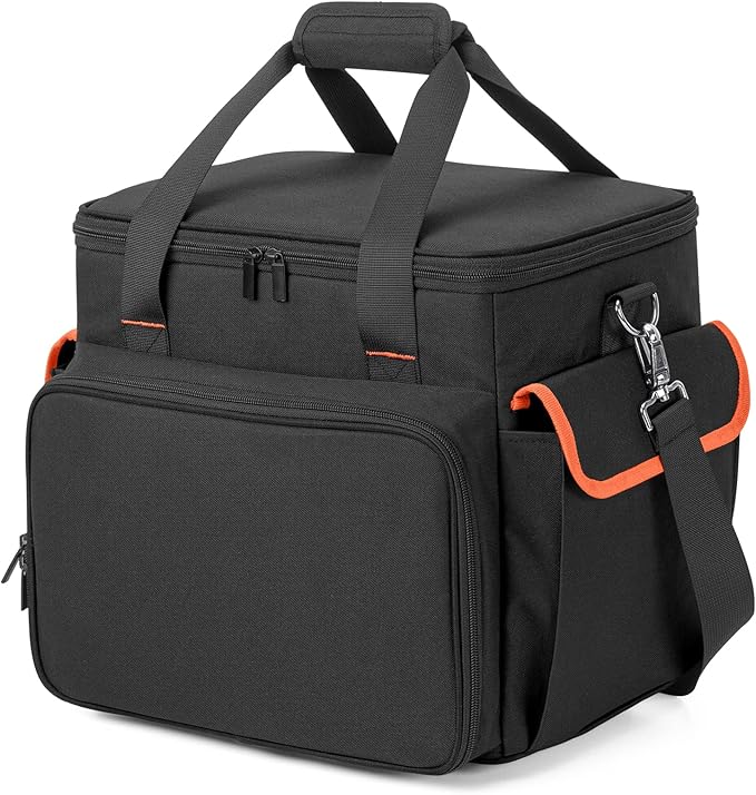 Trunab Carrying Case Compatible with Jackery Portable Power Station Explorer 1000 Storage Bag with Water-Resistant Bottom and Front Pockets for Charging Cable and Accessories