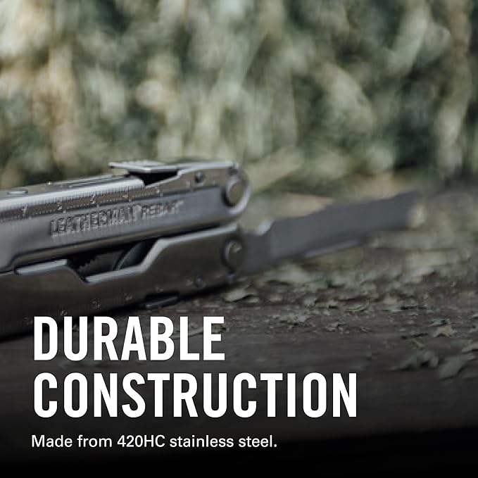 LEATHERMAN Rebar Multitool with Premium Replaceable Wire Cutters and Saw Stainless Steel