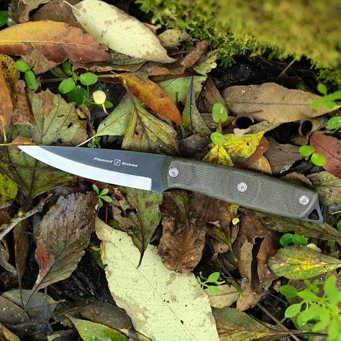FLEXCUT Hawthorne Knife Collection Explorer - OD Green Micarta (FTKFB1C)