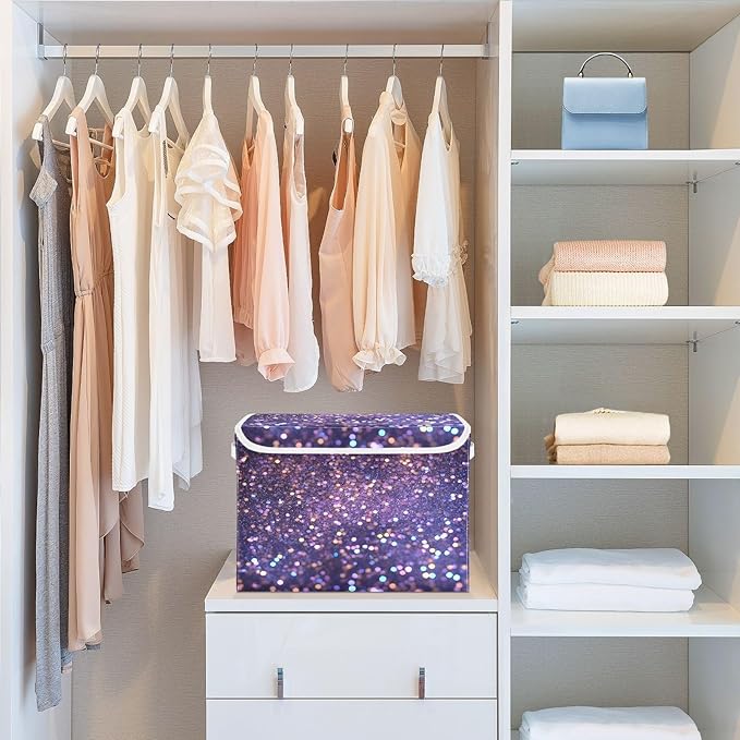 Diamonds Crystals Gradient Glitter Decoration Sequins Peach Purple Blue Cyan White Yellow Storage Bins with Lids Foldable