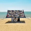ALAZA Monster Trucks Cartoon Graffiti Beach Tent Sun Shelter UPF50+ Protection Beach Shade Canopy w/ 4 Sandbags for Outdoor Camping Fishing Backyard Fun Picnic 10x9 ft