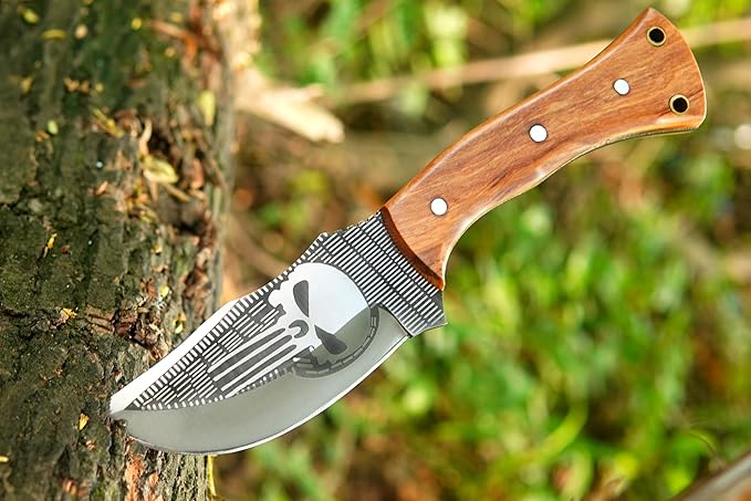 Fixed Blade Knife – Tracker Hunting Knife With Sheath - Tactical Survival Knife For Men - Full Tang High Carbon Steel -