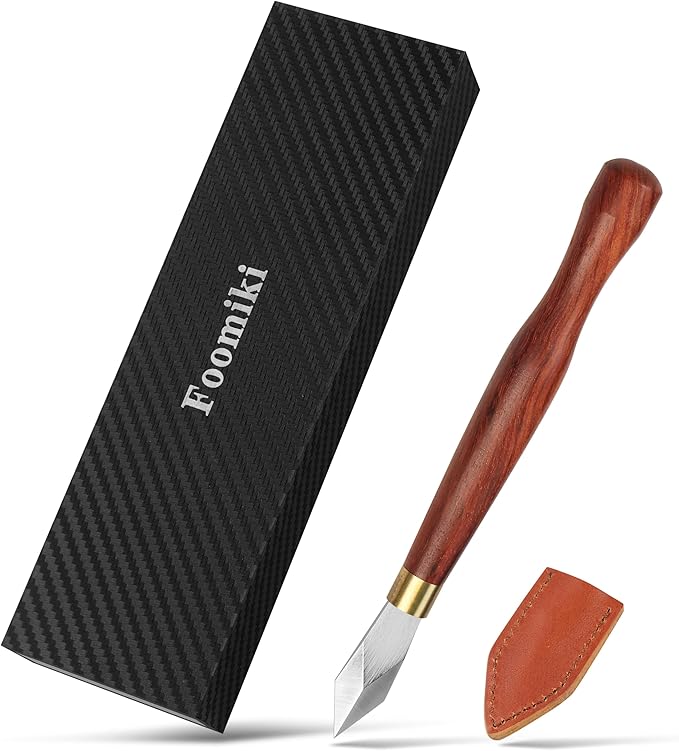 Professional Woodworking Marking Knife – 7.09 Inch Layout Woodworking Tools Sharp High-Carbon Steel Blade Hardwood Handle Precise Wood Working Tools and Accessories for Carpenter Carpentry