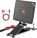 SUNAPEX 12V Deer Feeder Solar Panel 2.4W ETFE Monocrystalline Solar Trickle Charger - Waterproof Solar Battery Maintainer with Adjustable Mounting Bracket for Hunting Game Feeders Timers and Cameras